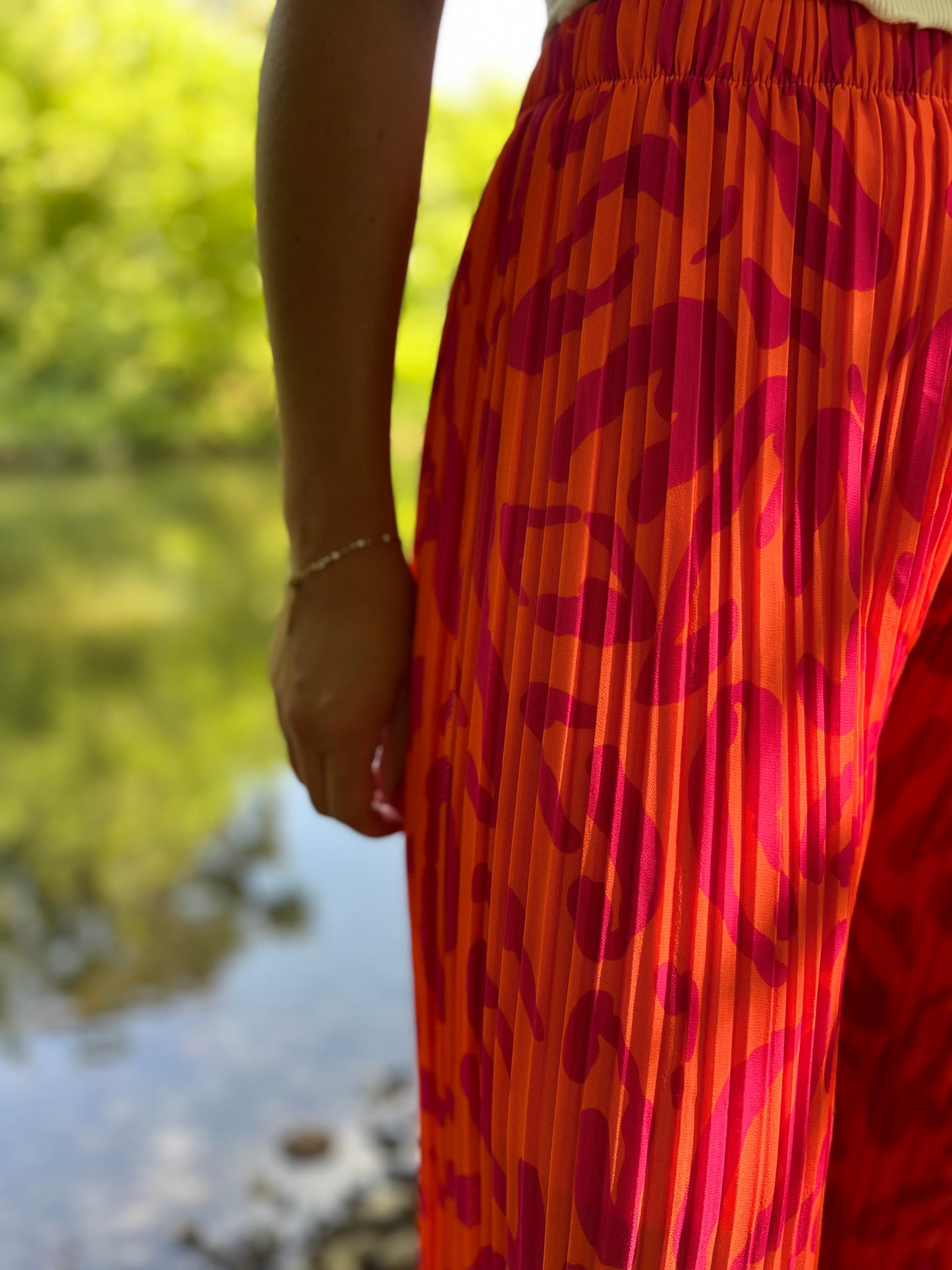 Pantalon Majorque (orange et rose)